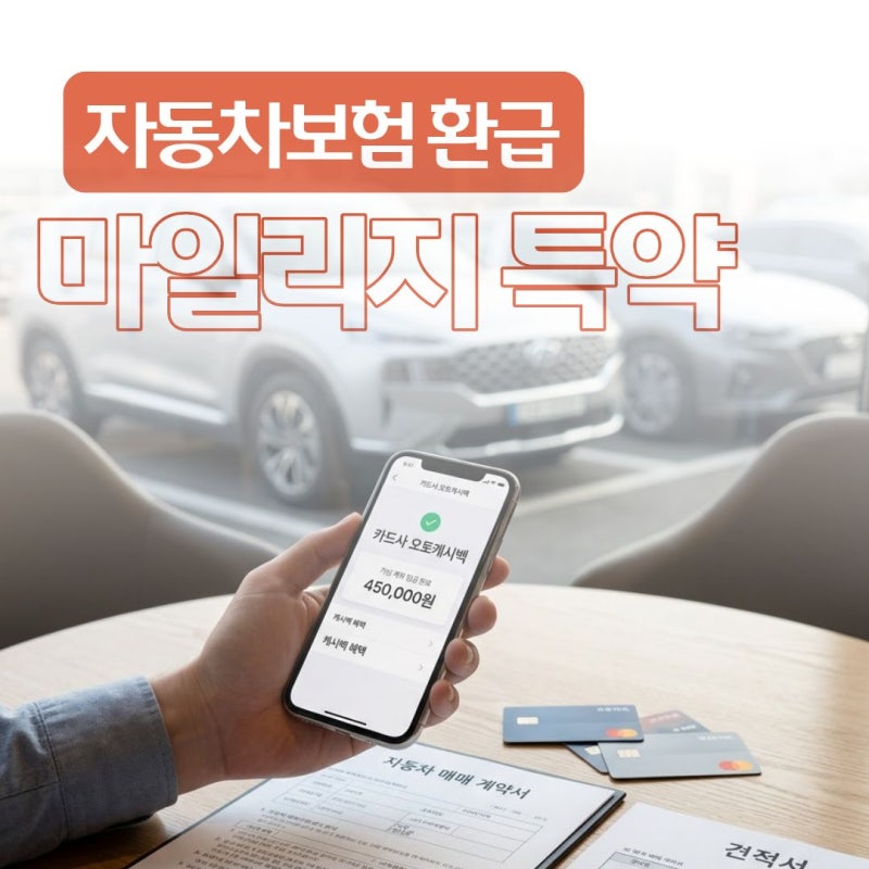 신차 4000만원 일시불 결제 시 오토캐시백 예상 환급액과 결제 방식별 비교