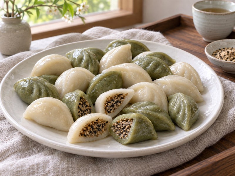 송편 만들기, 4인분 깨소 비율과 익반죽·찌는 시간 정리