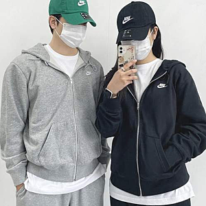 나이키 후드 집업 회색 커플 그레이 남자후드집업 추천