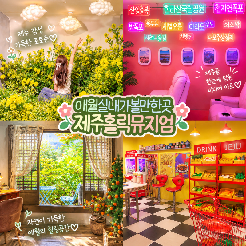 제주 애월 가볼만한곳 제주홀릭뮤지엄 실내 놀거리 관람시간
