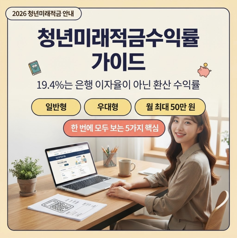청년미래적금수익률, 월 최대 50만 원, 수익률은 어떻게 계산할까?