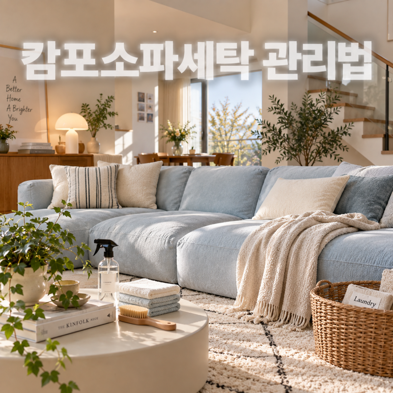 까사미아캄포소파세탁 세탁기 돌려도 될까? 관리법 정리