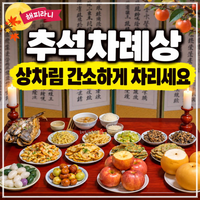 추석 차례상 음식, 제사상차림 순서, 절하는 법, 지방 쓰는 법
