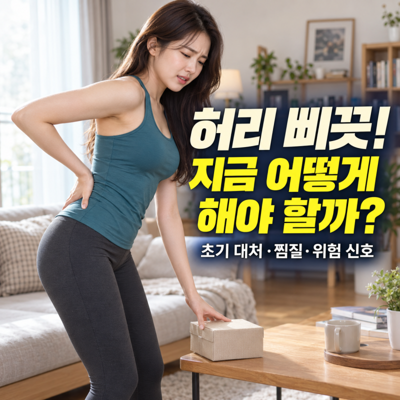 허리 삐끗했을 때 파스 붙이면 안 되는 이유? (응급처치 골든타임)
