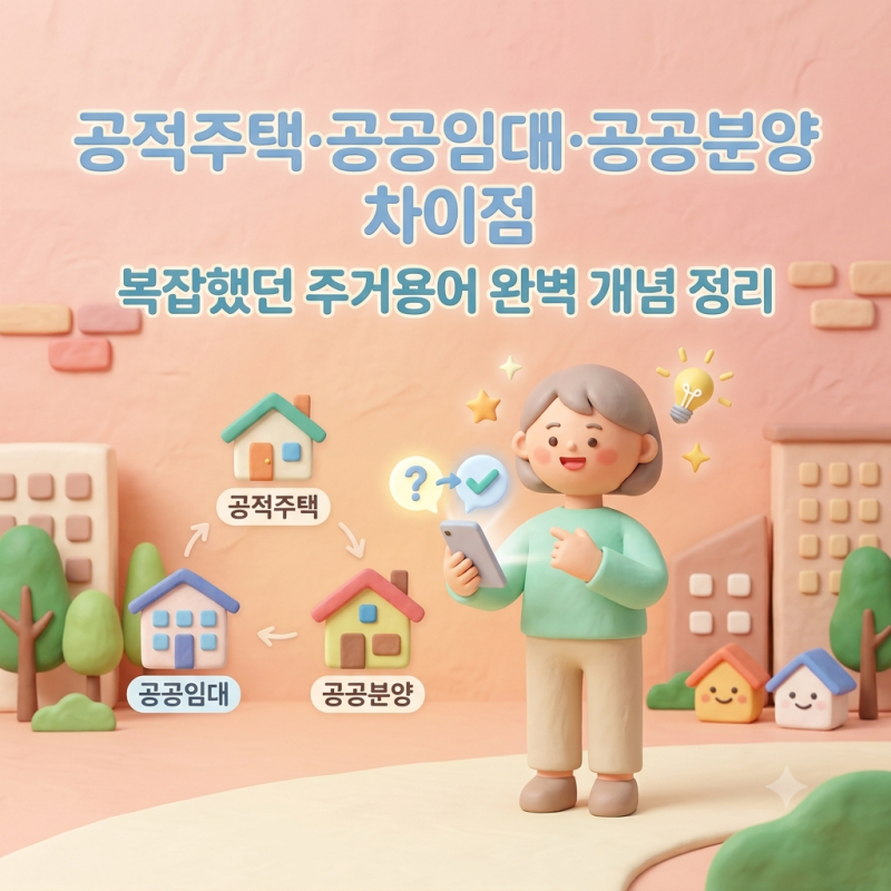 한눈에 보는 공적주택 공공임대주택 공공분양 뜻과 청년 신혼부부 혜택