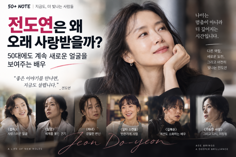 전도연은 왜 오래 사랑받을까? 50대에도 계속 새로운 얼굴을 보여주는 배우