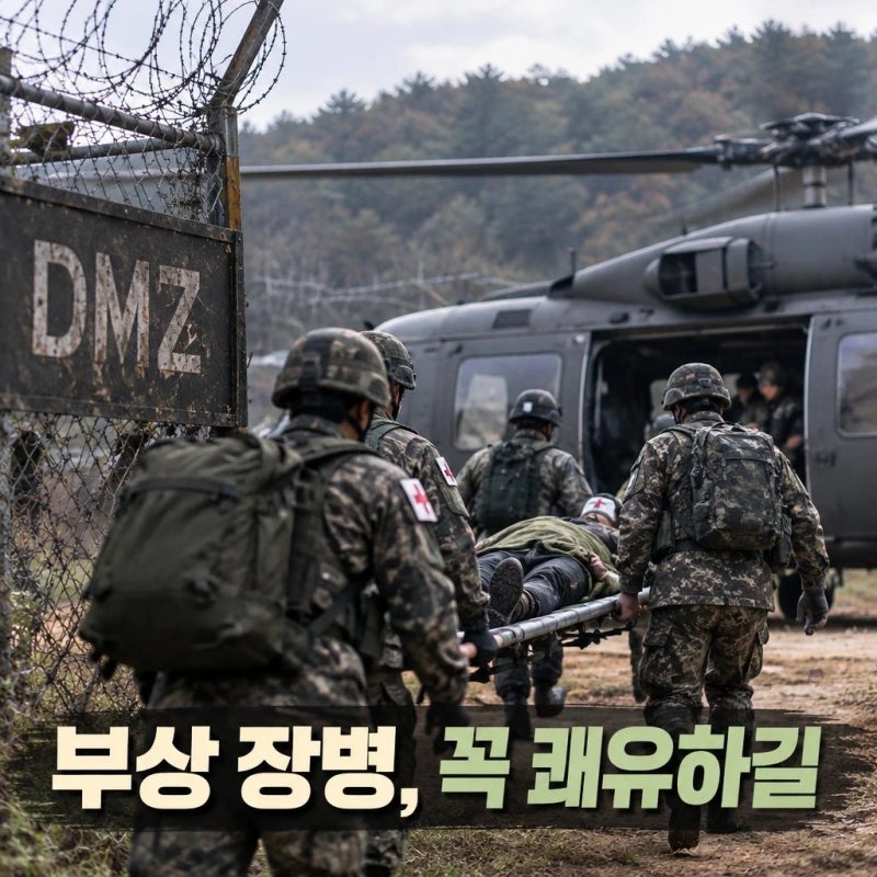 DMZ 폭발 사고 부상 장병 위문과 철저 조사 촉구