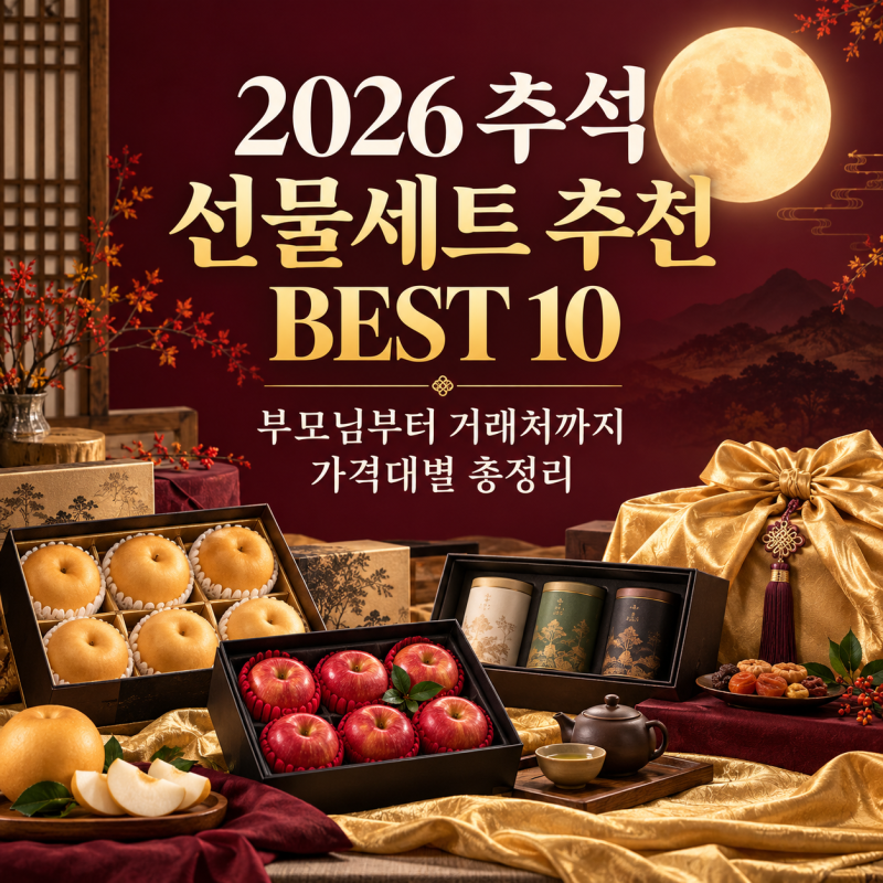 2026 추석 선물세트 추천 BEST 10｜부모님부터 거래처까지 가격대별 총정리