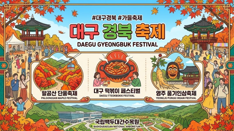 10월 대구 경북 축제 추천 아이와 함께 가기 좋은 가을축제 BEST