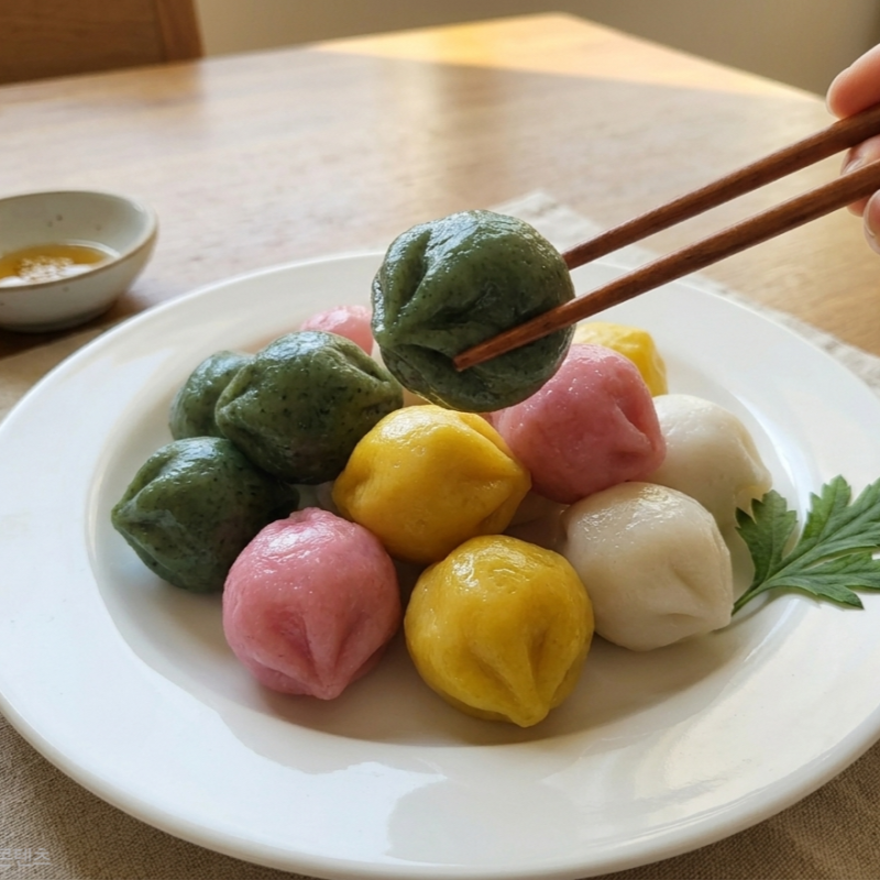 남은 송편 보관법 몰랐는데 말랑할 때 소분해서 냉동해야 갓 찐 맛 살아나네요