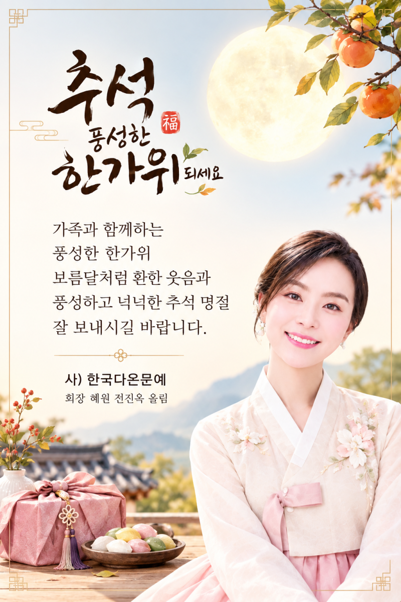 풍성한 한가위 보내세요
