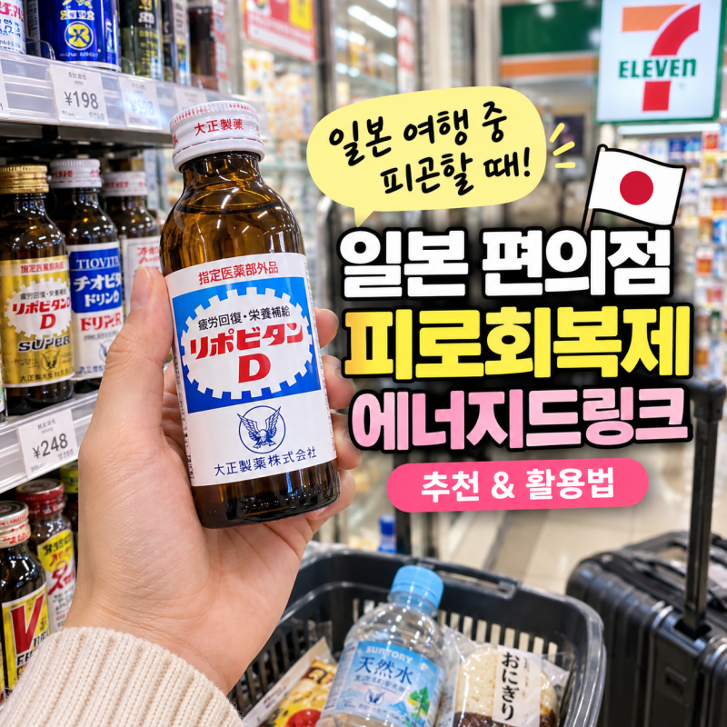 일본 편의점 피로회복제 에너지드링크 레시피 정리