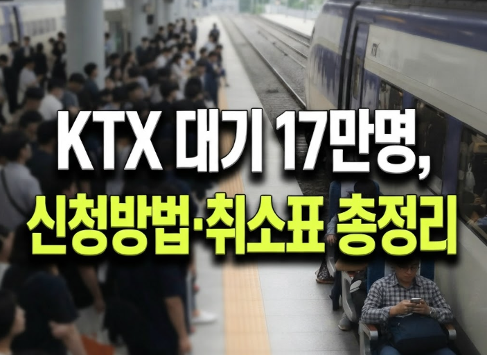 KTX 예매 오픈런했더니 대기 17만7940번째...신청방법·취소표 총정리