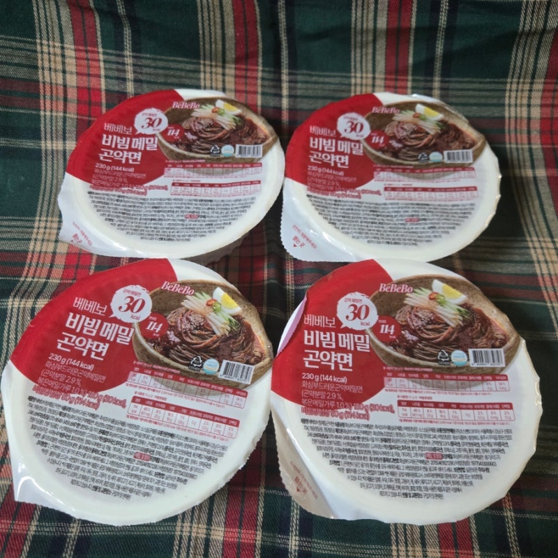 베베보 비빔 메밀 곤약면, 다이어트식단으로 즐기는 매콤한 곤약비빔면