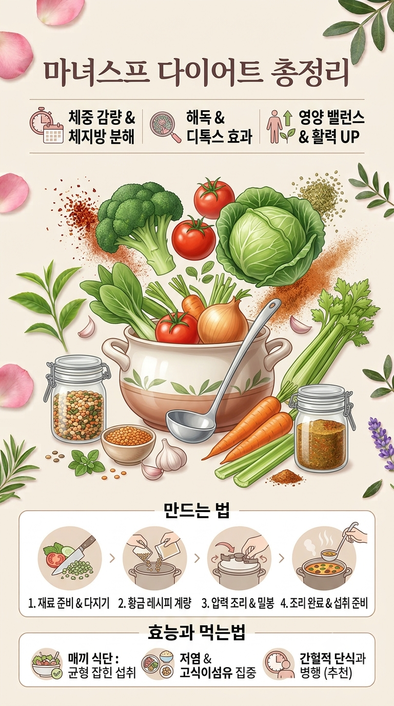 마녀스프 다이어트 총정리｜재료·황금레시피·만드는 법·효능과 먹는법까지
