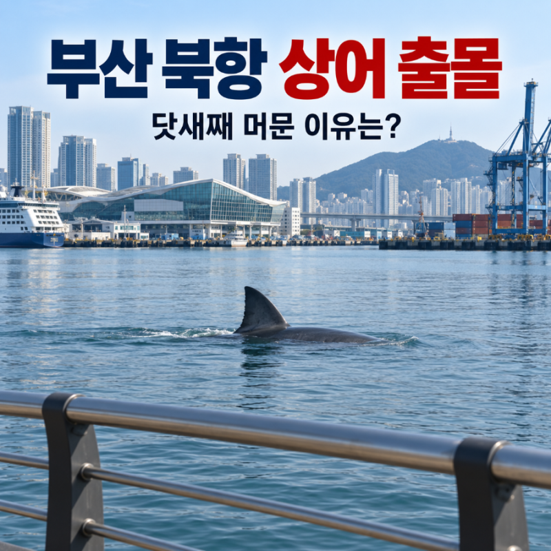 부산 북항 상어 출몰 위치와 안전수칙, 새끼 상어 소문은 사실일까