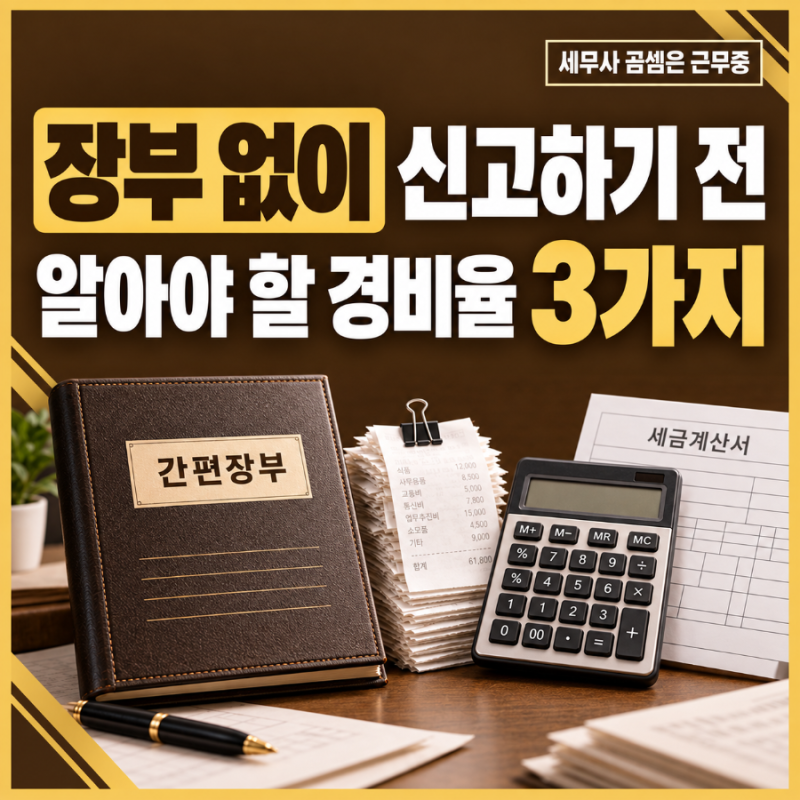 단순경비율과 기준경비율, 장부 없이 종합소득세 신고하기 전 알아야 할 3가지