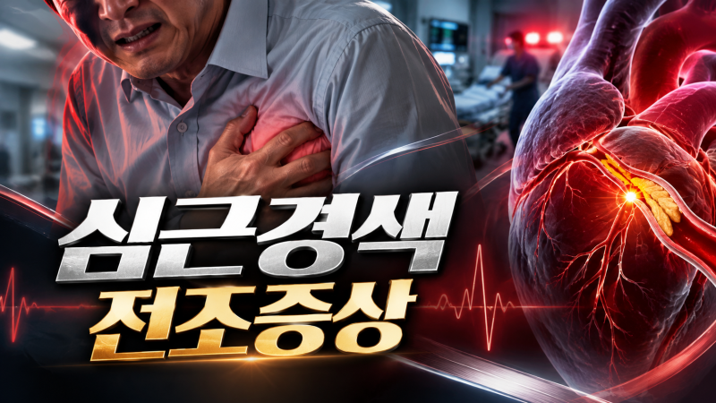 심근경색 전조증상과 초기 대처법, 50대가 알아야 할 검사와 치료 방법