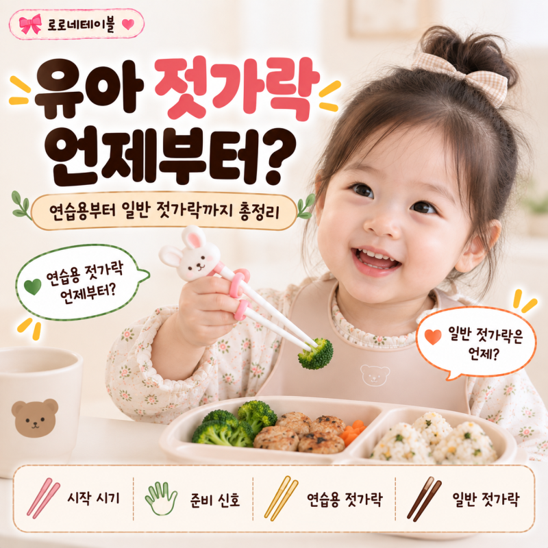유아 젓가락 언제부터? 아기 젓가락 시기 연습용 젓가락 사용법