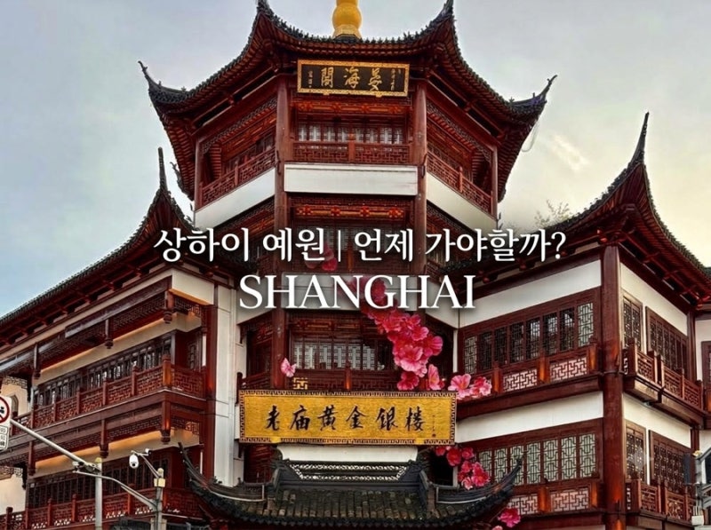 [상하이 여행] 예원 야경 즐기기 | 예원 방문시간, 고덕지도주소, 맛집 등