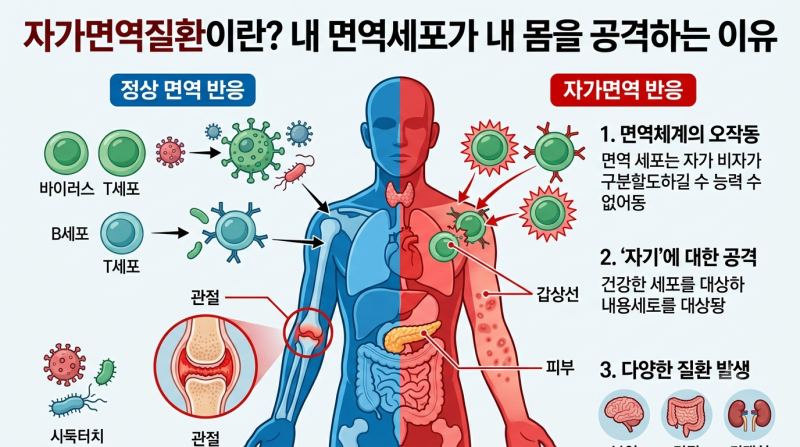 자가면역질환이란? 내 면역세포가 내 몸을 공격하는 이유