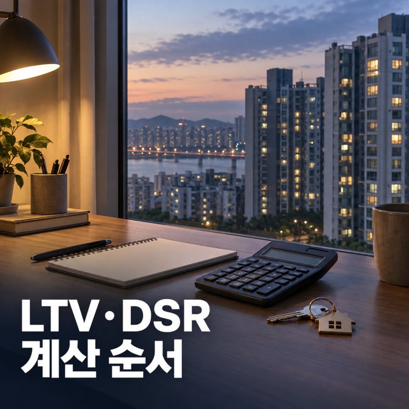 주택담보대출 LTV DSR 계산법｜내 한도는 왜 둘 중 작은 값일까?