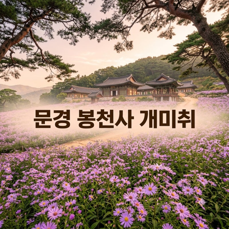 문경 봉천사 개미취｜2026 축제 개화 시기와 입장료, 주차 꿀팁 총정리