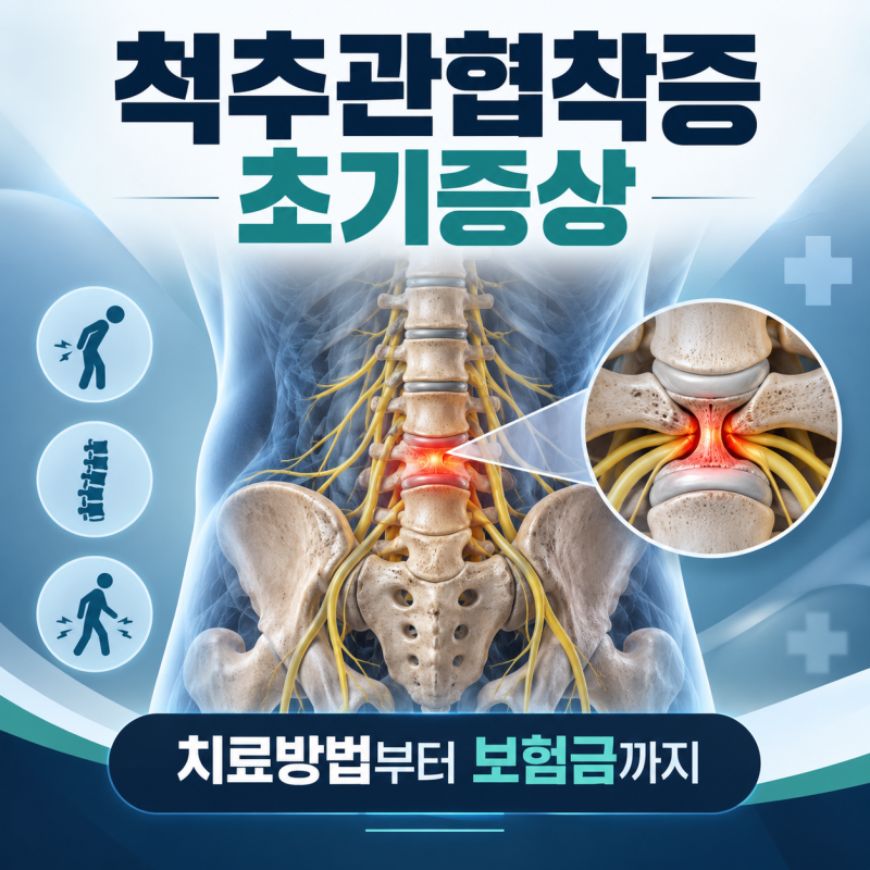 척추관협착증 초기증상과 치료방법, 수술비·실비보험 청구까지 총정리