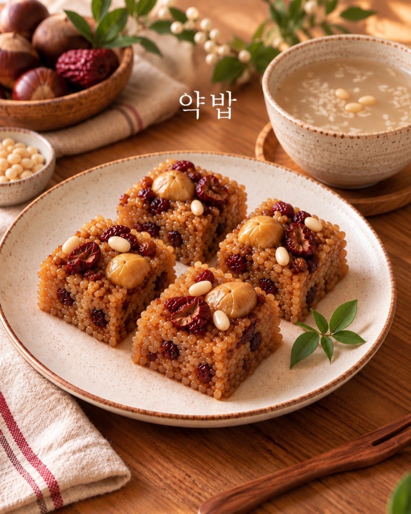 [레시피] 추석 약밥 만들기｜전기밥솥으로 간단하게 만드는 약식 레시피