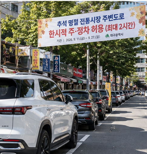 대구 추석 전통시장 무료주차 어디? 23곳 시장별 주차 허용 총정리