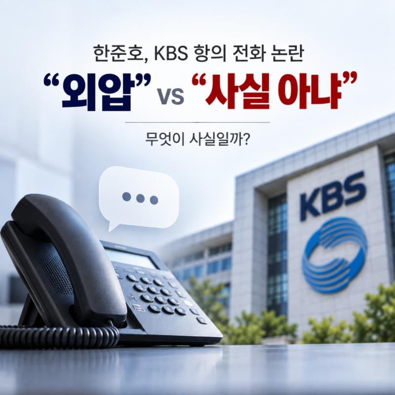 한준호 의원실 ‘KBS 항의 전화’ 논란…김장겸 “거짓 해명” vs 한준호 “외압 없었다”, 무....