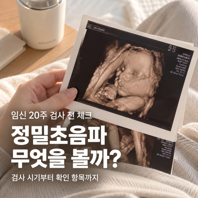 [임신 20주 정밀초음파] 검사 전 궁금했던 것들 총정리