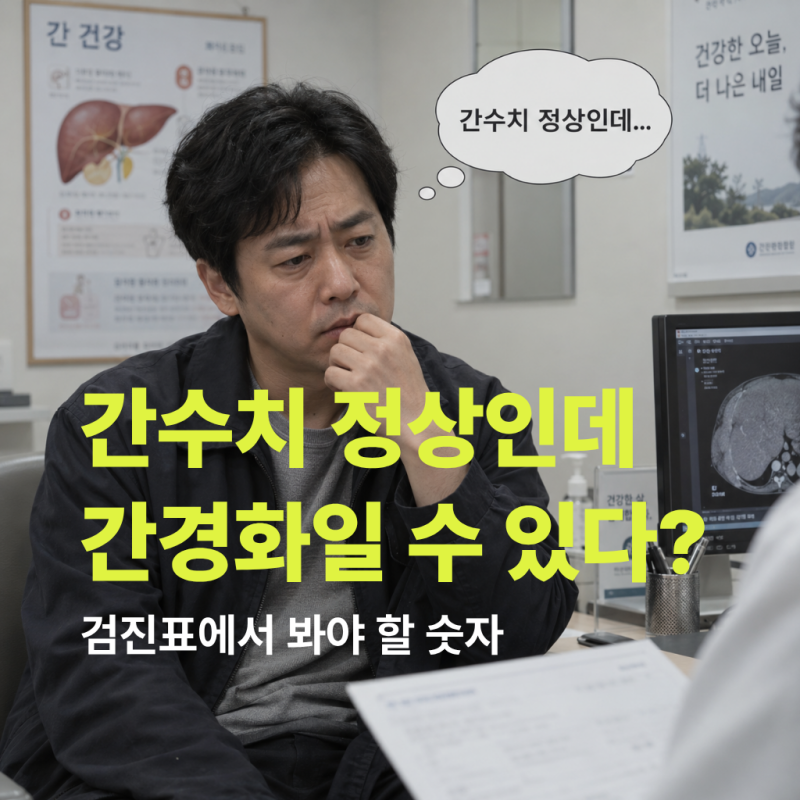 간수치 정상인데 간경화라고요? 검진표에서 봐야 할 숫자는 따로 있다