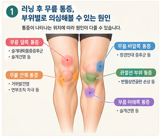 러닝 후 무릎 통증, 참고 달려도 괜찮을까요?