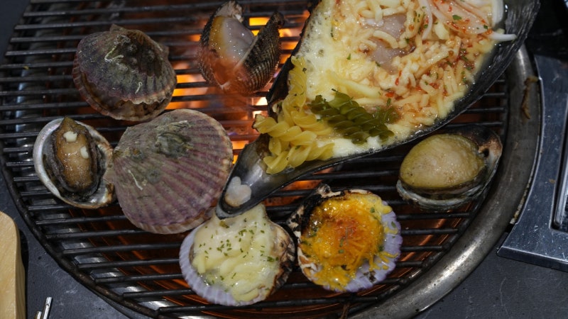 구읍뱃터 조개구이 | 조개구읍기 본점 치즈가리비 무한리필 후기