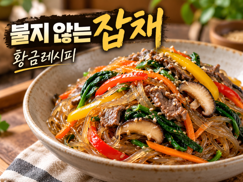 잡채 만들기 황금레시피…당면 불지 않게 만드는 법