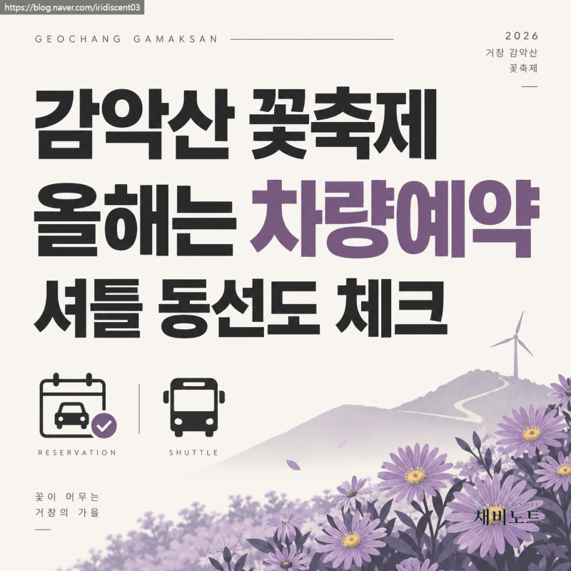 2026 거창 감악산 아스타 국화 축제, 올해 달라진 건 차량 예약 꽃별여행 주차·셔틀 총정리
