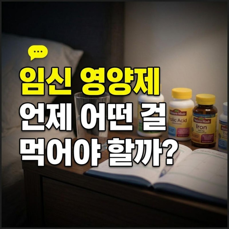 임산부 영양제 복용시기, 임신 준비 및 초기 중기 후기 필수 종류