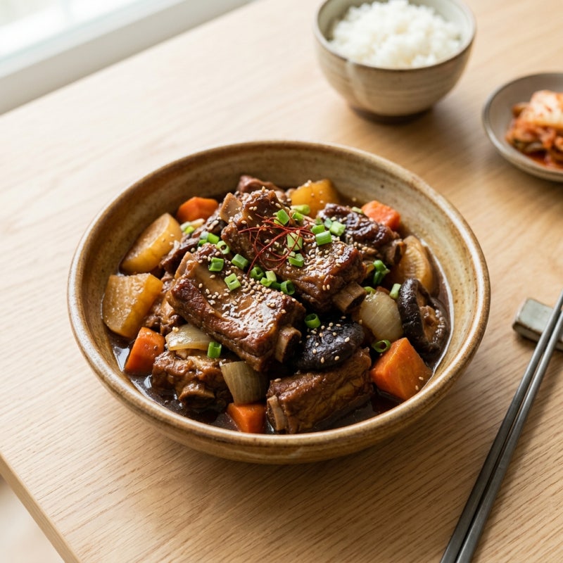 돼지갈비찜 레시피 200곳 분석 1kg에 간장 6과 1/2큰술