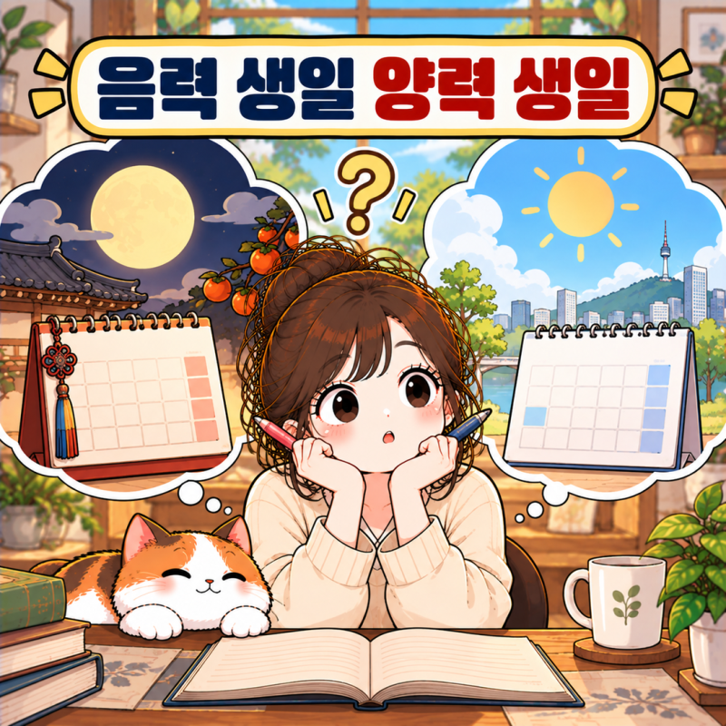음력 생일 양력 생일 · 사주는 어느 쪽으로 보는가 · 음력 생일 양력으로 바꾸는 법