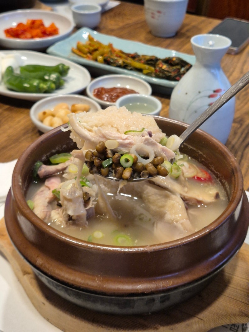 부모님 아기랑 가기 좋은 부산 수안역 삼계탕 맛집 사헌삼계탕