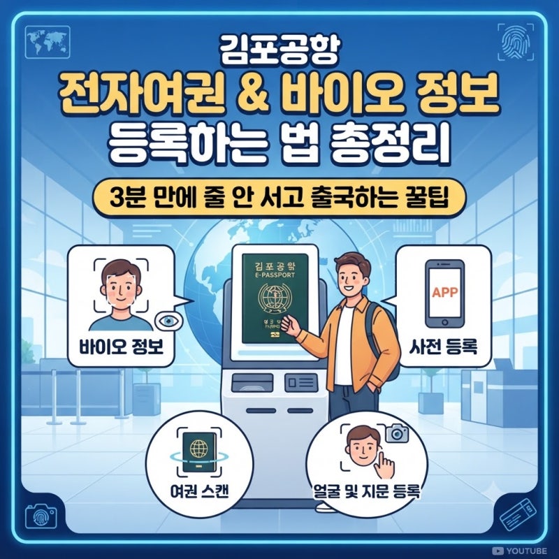김포공항 전자여권 & 바이오 정보 등록하는 법 총정리｜3분 만에 줄 안 서고 출국하는 꿀팁