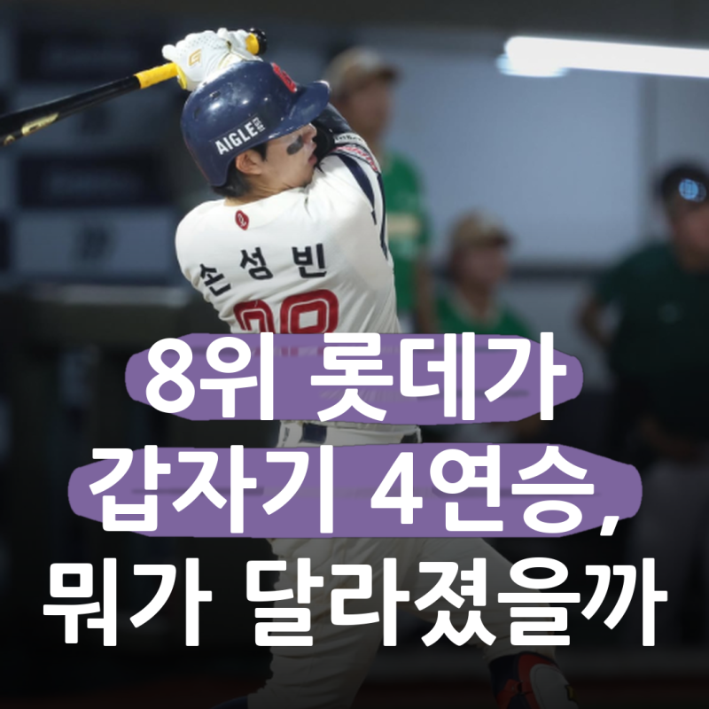 류현진 상대로 홈런 세 방.. 롯데 연승이 4경기째, 타선이 이제 와서 살아난 이유는 뭘까