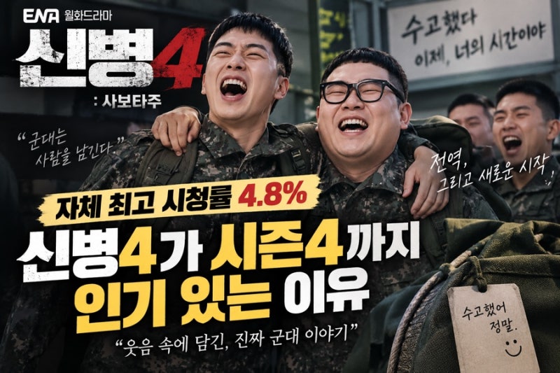 신병4, 자체 최고 시청률 4.8% 이 드라마가 시즌4까지 살아남은 이유