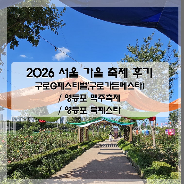 2026 서울 가을 축제 후기 |구로G페스티벌(구로가든페스타,안양천 빛축제) & 영등포 맥주축제 &....