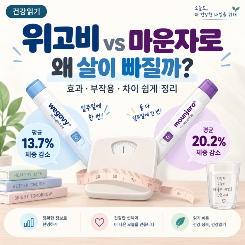 당뇨병 | 위고비 vs 마운자로, 살이 빠지는 이유와 보험 적용 여부까지!