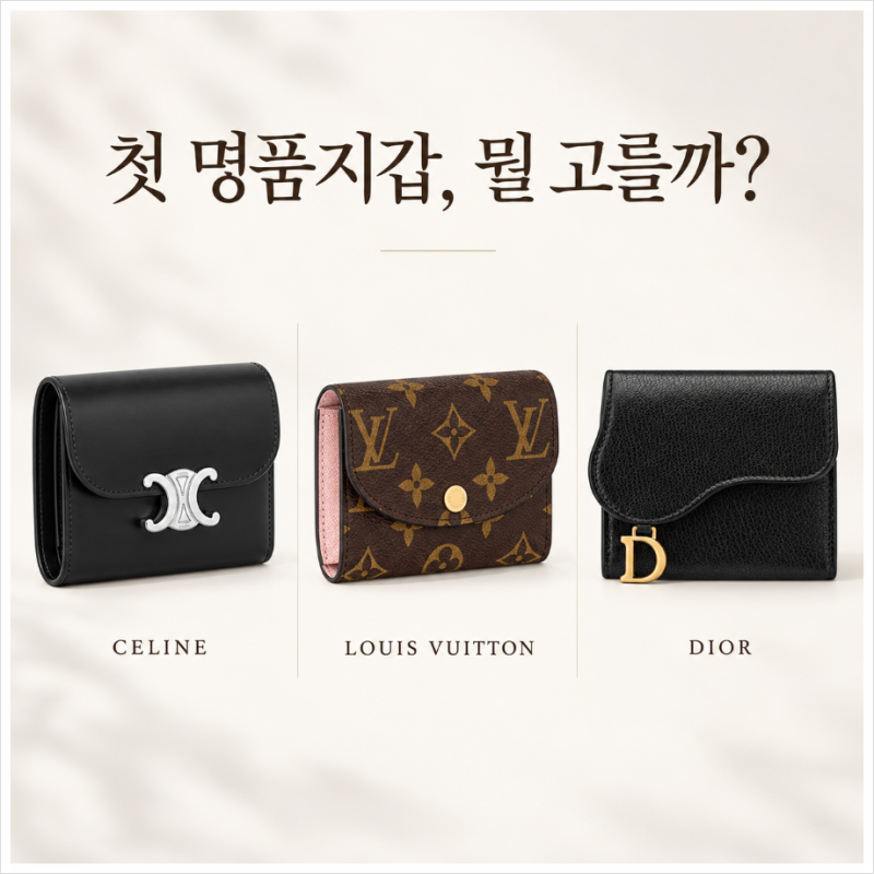 첫 여자명품지갑, 셀린느·루이비통·디올 중 의외로 이게 제일 쌌다