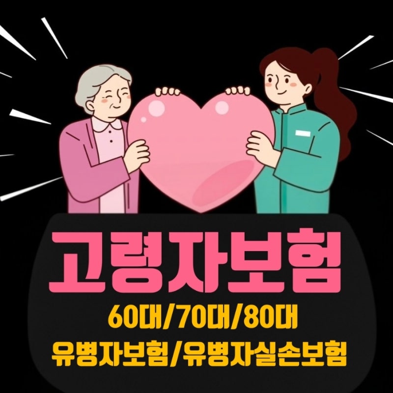 고령자보험 부모님 실손보험 대안? 60대 70대 80대 간편보험으로 암·뇌혈관·심장 진단비부터 ....