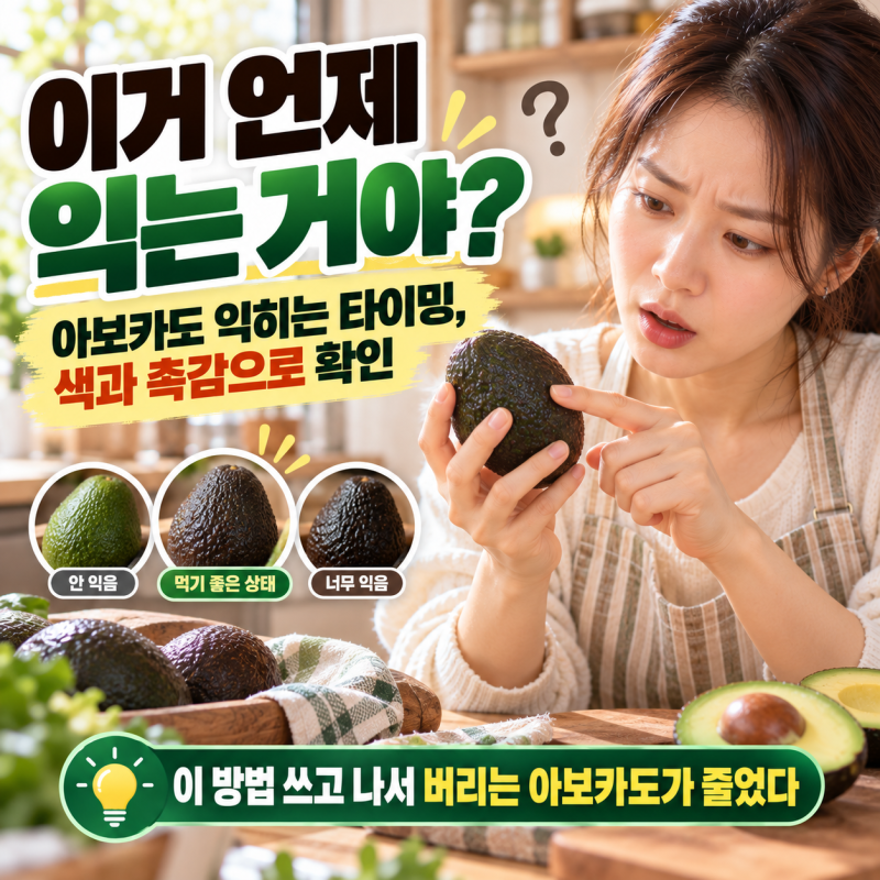 “이거 언제 익는 거야” 아보카도 보고 매번 헷갈렸던 이유
