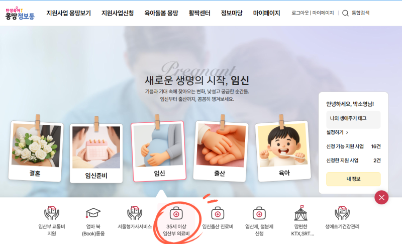 [임신정보]서울 거주 35세 이상 임산부 의료비 지원사업/신청방법/니프티 검사비용 돌려받기